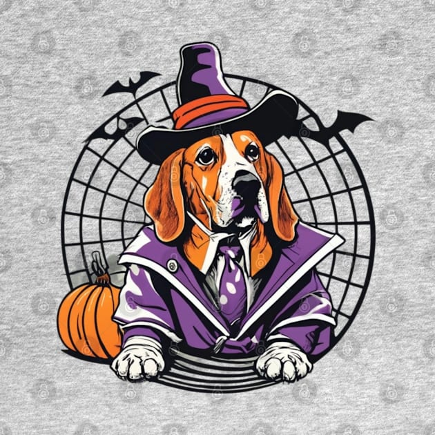 basset hound pumpkin by BukovskyART